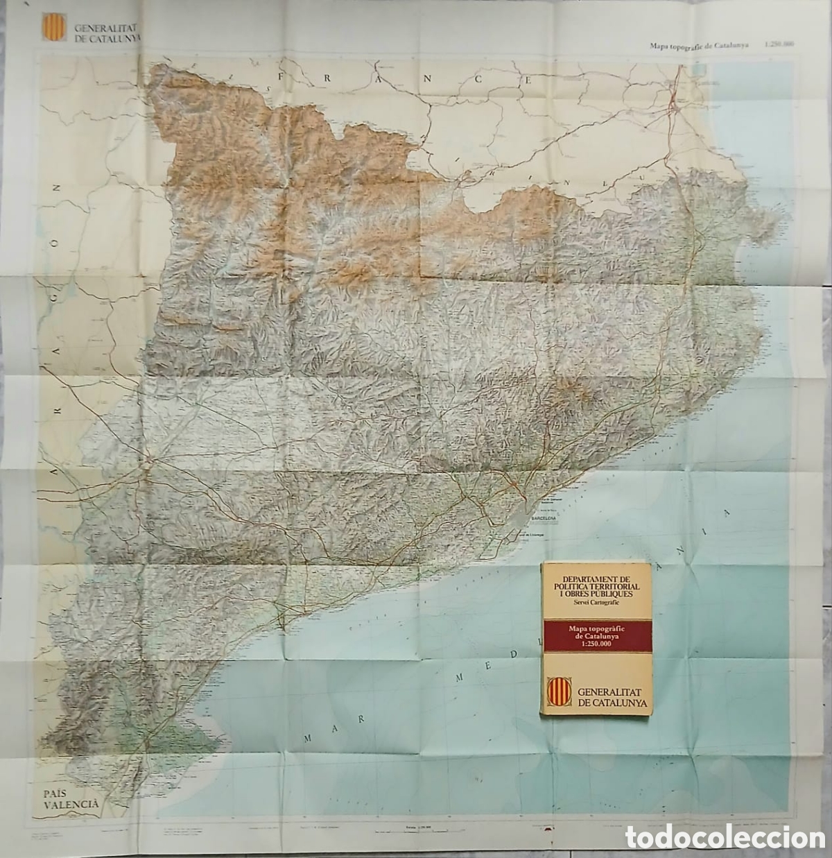Mapas contempor&aacute;neos: Mapa topogr&agrave;fic de catalunya i llibre