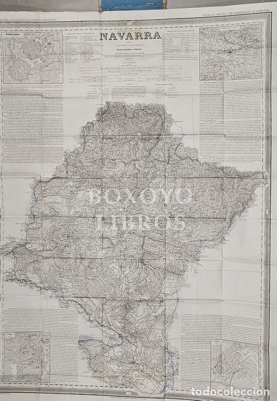 Mapas contempor&aacute;neos: COELLO, Francisco. Atlas de Espa&ntilde;a y sus posesiones de ultramar. Navarra. 1861