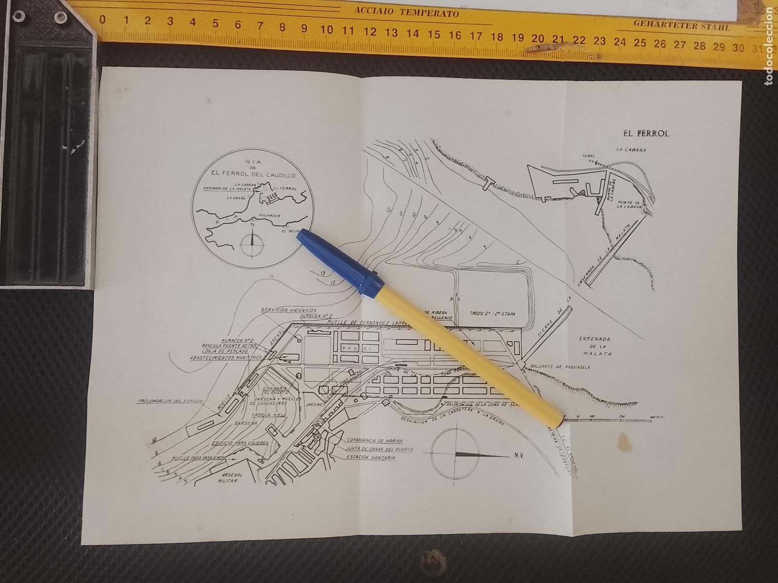 Mapas contempor&aacute;neos: PLANTILLA PLANO MAPA DESPLEGABLE MUELLE PUERTOS DE ESPA&Ntilde;A NAUTICA MARINA - GALICIA - EL FERROL
