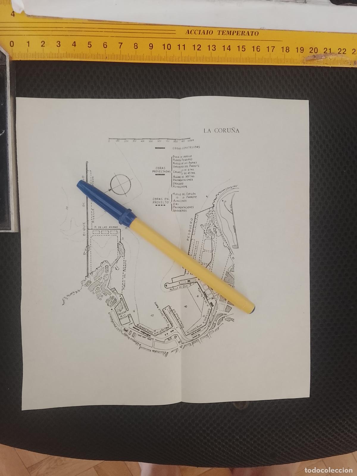 Mapas contempor&aacute;neos: PLANTILLA PLANO MAPA DESPLEGABLE MUELLE PUERTOS DE ESPA&Ntilde;A NAUTICA MARINA - GALICIA - LA CORU&Ntilde;A