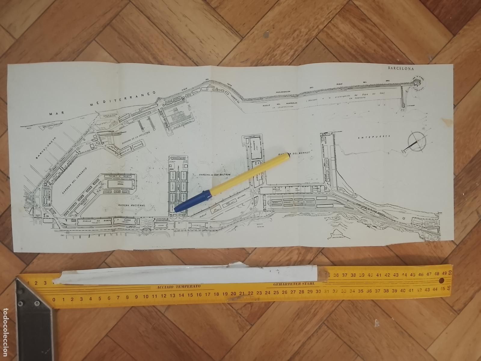 Mapas contempor&aacute;neos: PLANTILLA PLANO MAPA DESPLEGABLE MUELLE PUERTOS DE ESPA&Ntilde;A NAUTICA MARINA - BARCELONA