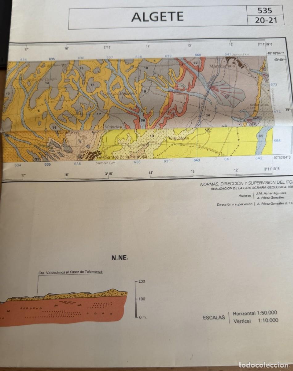 Mapas contempor&aacute;neos: P- ALGETE. MAPA GEOLOGICO DE ESPA&Ntilde;A. ESCALA 1:50.000. INSTITUTO TECNOLOGICO GEOMINERO DE ESPA&Ntilde;A.