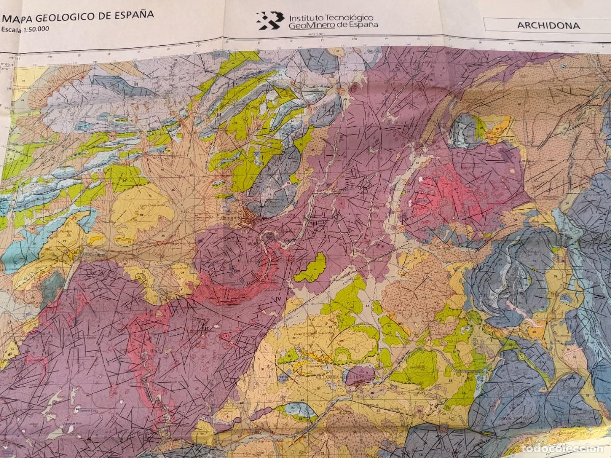 Mapas contempor&aacute;neos: P- ARCHIDONA. MAPA GEOLOGICO DE ESPA&Ntilde;A. ESCALA 1:50.000. INSTITUTO TECNOLOGICO GEOMINERO DE ESPA&Ntilde;A.