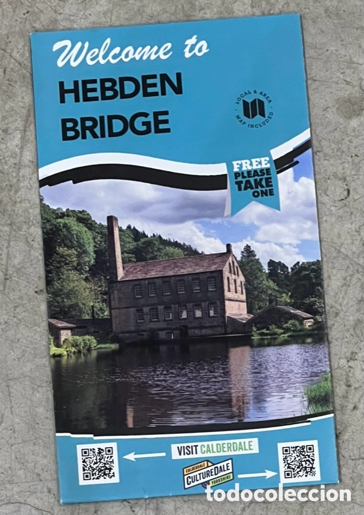 Mapas contempor&aacute;neos: Mapa. Wellcome to Hebden Bridge. UK. 2025.
