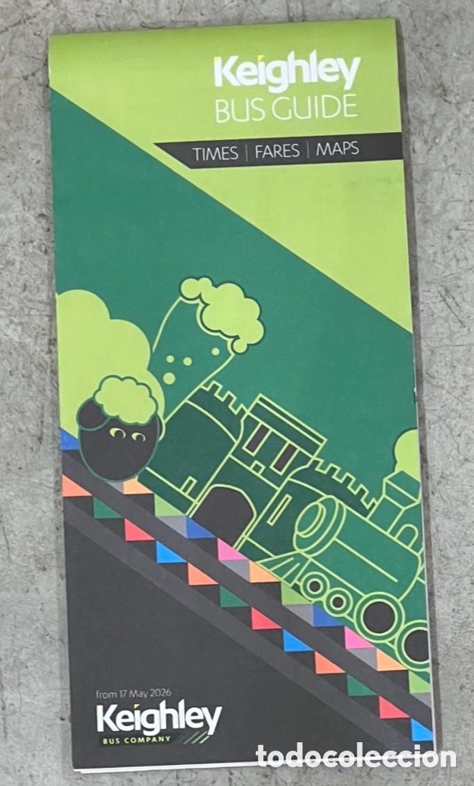 Mapas contempor&aacute;neos: Mapa. KEIGHLEY BUS GUIDE. UK. 2025.
