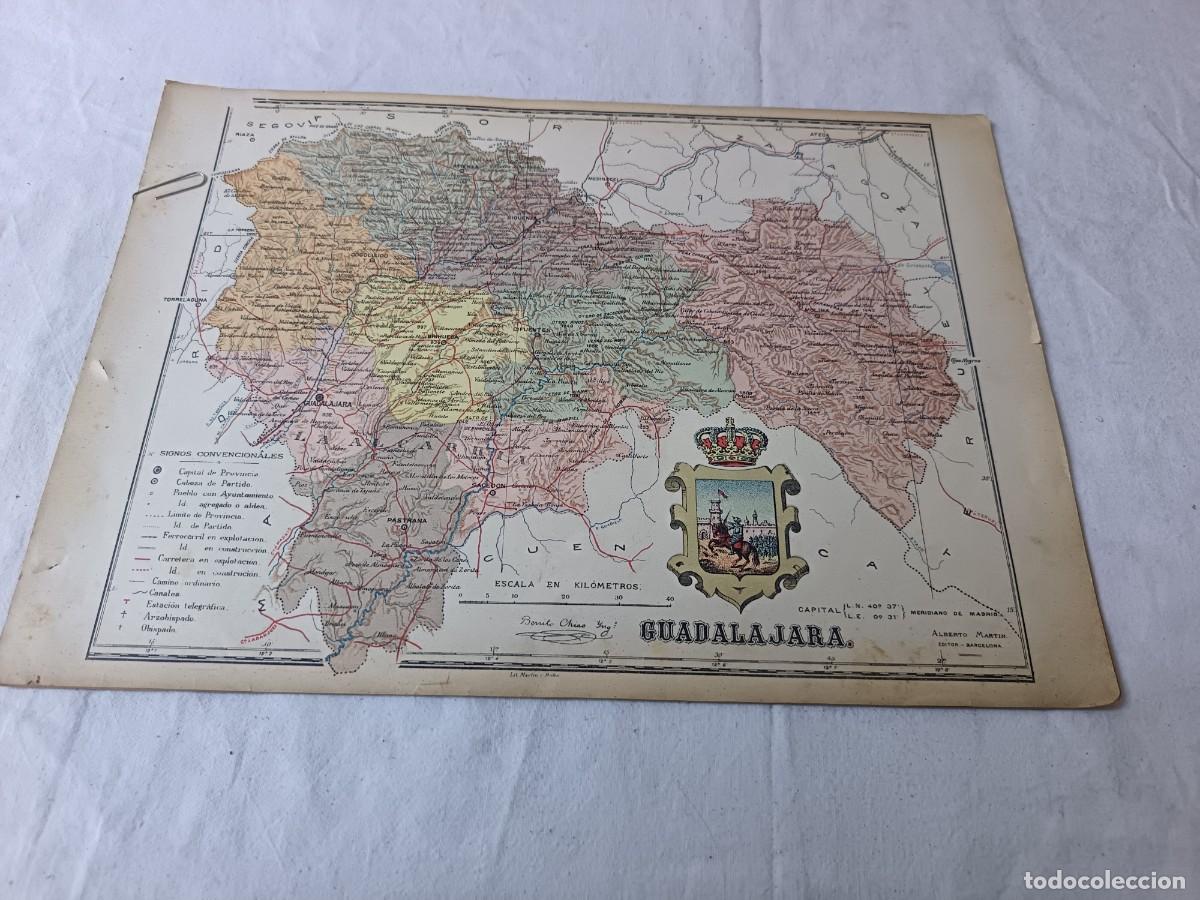 Mapas contempor&acirc;neos: 1901, del Atlas Geogr&aacute;fico de Espa&ntilde;a, Benito Ch&iacute;as, Ed. Alberto Mart&iacute;n, Guadalajara