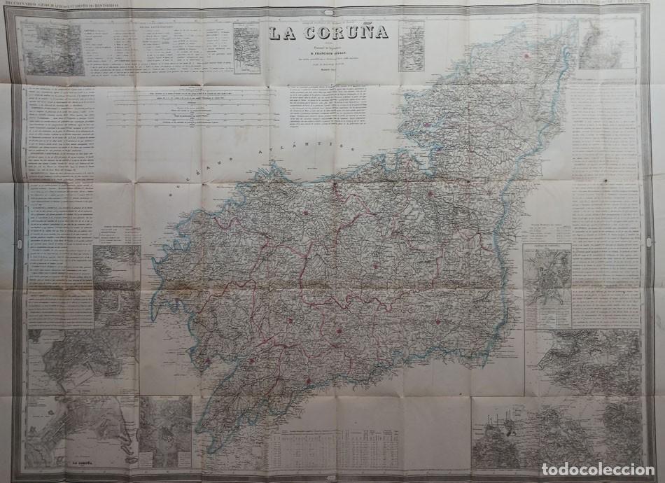 Mapas contempor&aacute;neos: Mapa de la provincia de la Coru&ntilde;a de 1865.