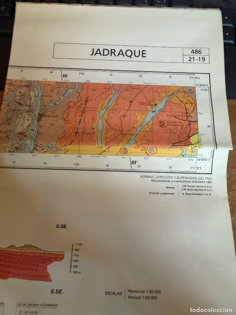 Mapas contempor&acirc;neos: P- JADRAQUE MAPA GEOLOGICO DE ESPA&Ntilde;A. ESCALA 1:50.000. INSTITUTO TECNOLOGICO GEOMINERO DE ESPA&Ntilde;A