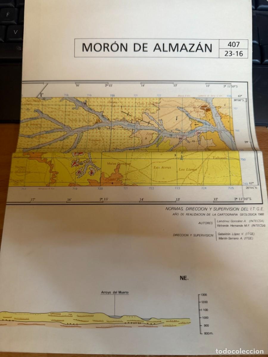 Cartes g&eacute;ographiques contemporaines: P- MORON DE ALMAZAN MAPA GEOLOGICO DE ESPA&Ntilde;A.ESCALA 1:50.000. INSTITUTO TECNOLOGICO GEOMINERO