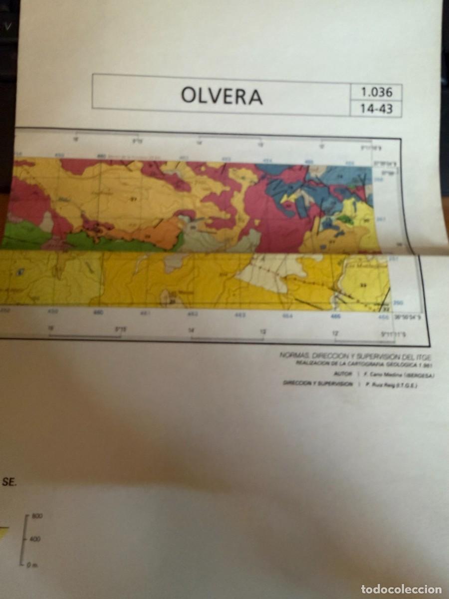 Cartes g&eacute;ographiques contemporaines: P- OLVERA MAPA GEOLOGICO DE ESPA&Ntilde;A.ESCALA 1:50.000. INSTITUTO TECNOLOGICO GEOMINERO