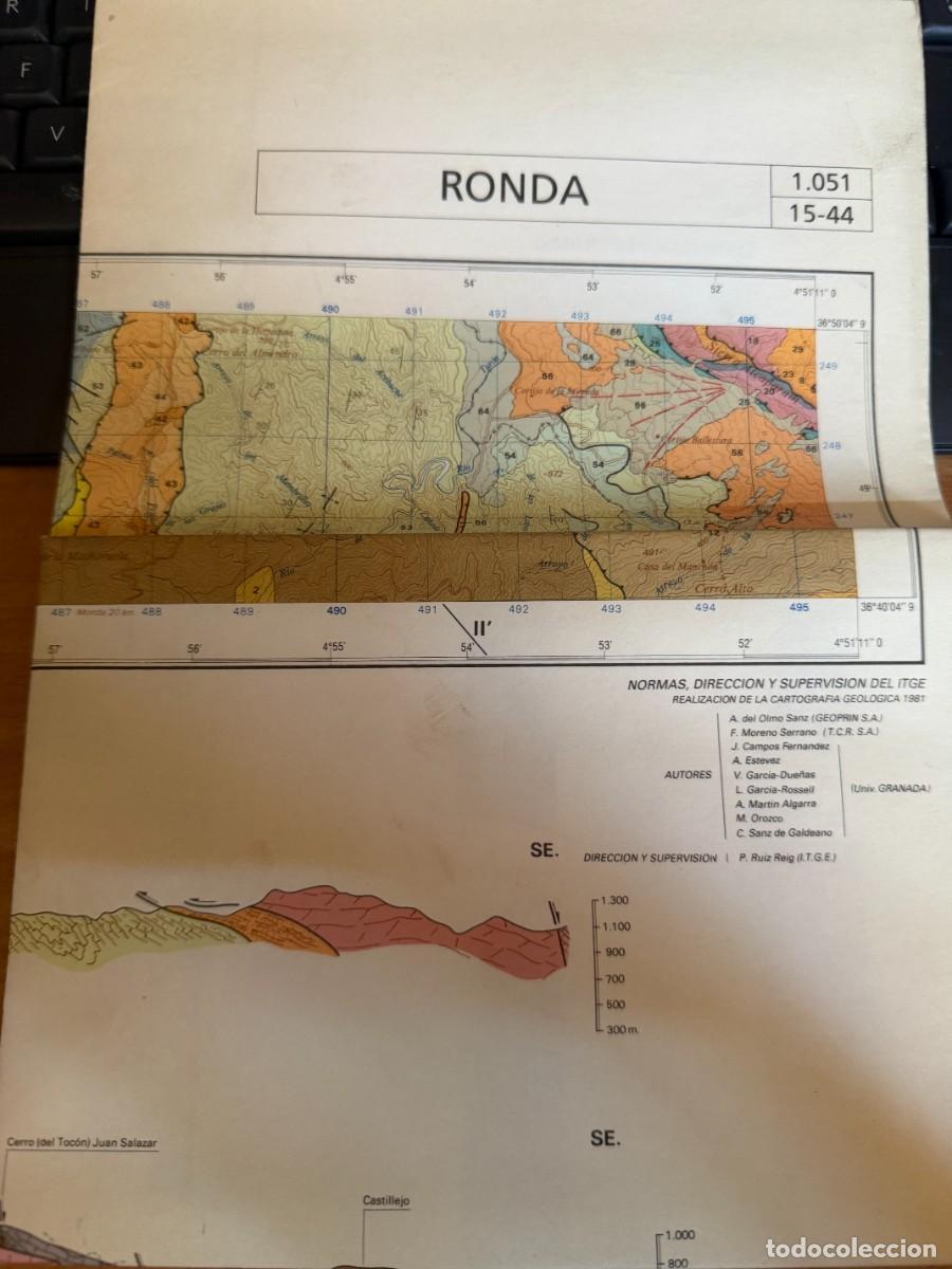 Cartes g&eacute;ographiques contemporaines: P- RONDA MAPA GEOLOGICO DE ESPA&Ntilde;A.ESCALA 1:50.000. INSTITUTO TECNOLOGICO GEOMINERO