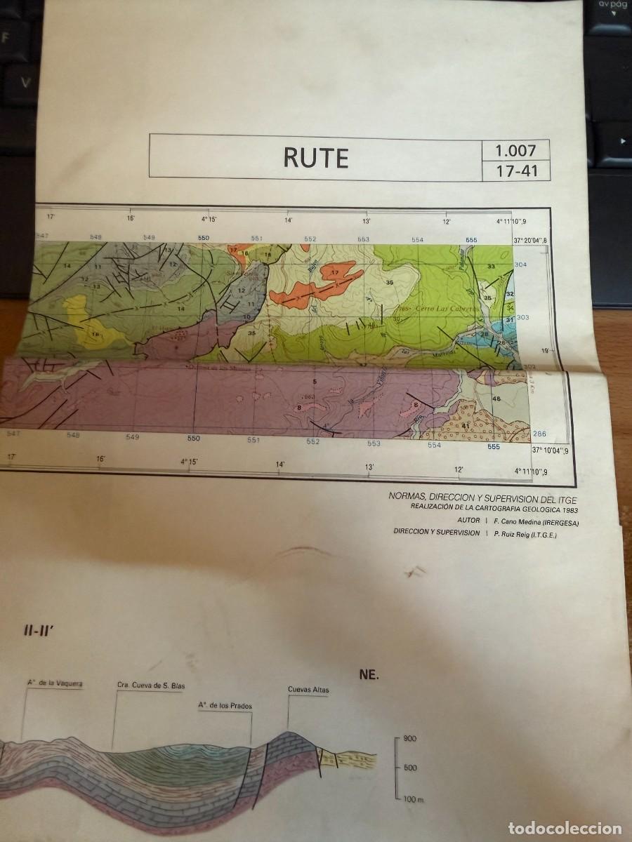 Cartes g&eacute;ographiques contemporaines: P- RUTE MAPA GEOLOGICO DE ESPA&Ntilde;A.ESCALA 1:50.000. INSTITUTO TECNOLOGICO GEOMINERO