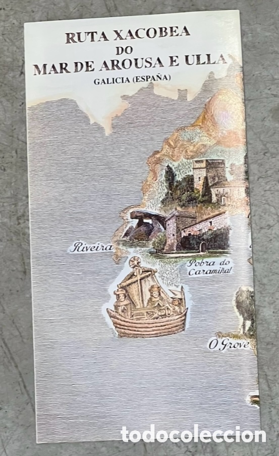 Mapas contempor&aacute;neos: Mapa. Ruta Xacobea do Mar de Arousa e Ulla. Galicia. 1991.