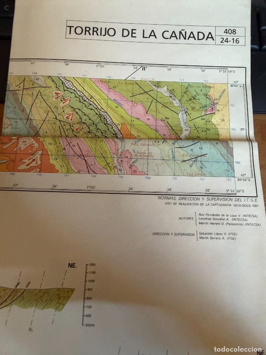 Contemporary maps: P-TORRIJO DE LA CA&Ntilde;ADA MAPA GEOLOGICO DE ESPA&Ntilde;A.ESCALA 1:50.000. INSTITUTO TECNOLOGICO GEOMINERO