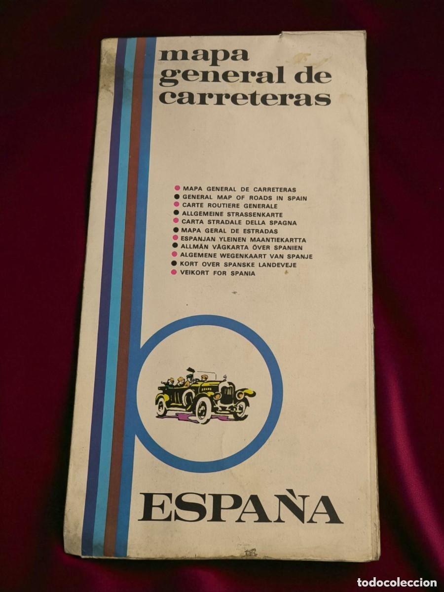 Mapas contempor&acirc;neos: ️ Mapa General De Carreteras De Espa&ntilde;a &ndash; Multiling&uuml;e &ndash; Con Costas Y Puntos De Inter&eacute;s &ndash; A&ntilde;os 60/70