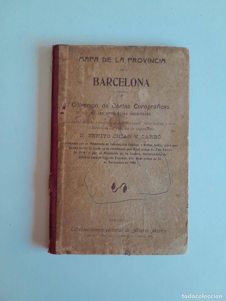 Mapas contempor&aacute;neos: MAPA DE LA PROVINCIA DE BARCELONA (c.1920)