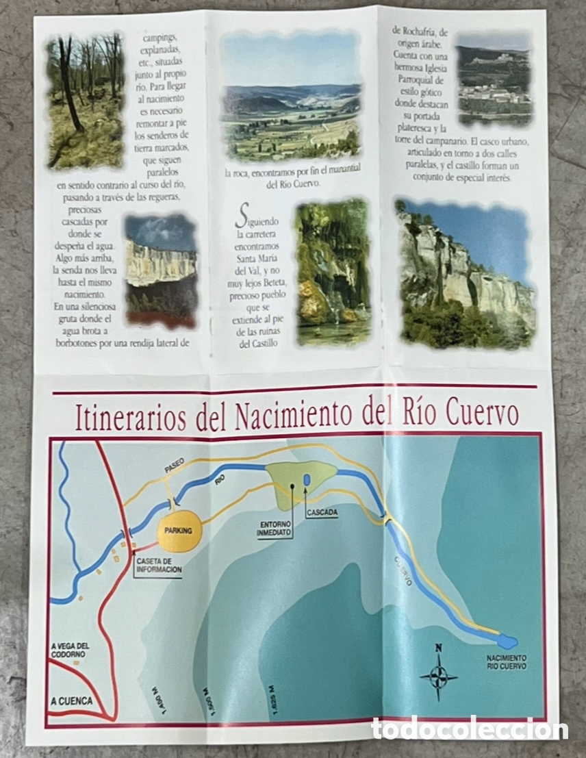 Mapas contempor&aacute;neos: Mapa. Nacimiento del R&iacute;o Cuervo. Cuenca. - Foto 3