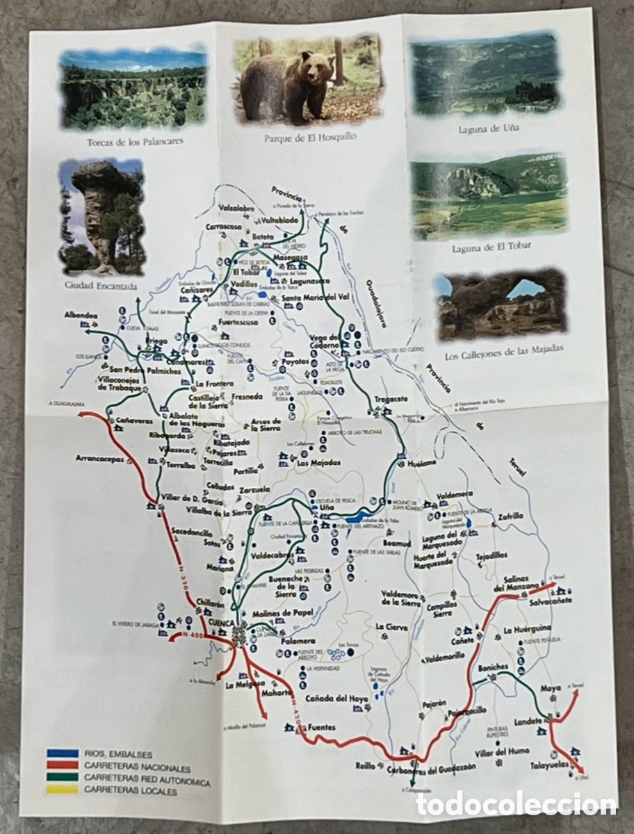 Mapas contempor&aacute;neos: Mapa. Pasea la Serran&iacute;a Conquense. Cuenca. - Foto 3