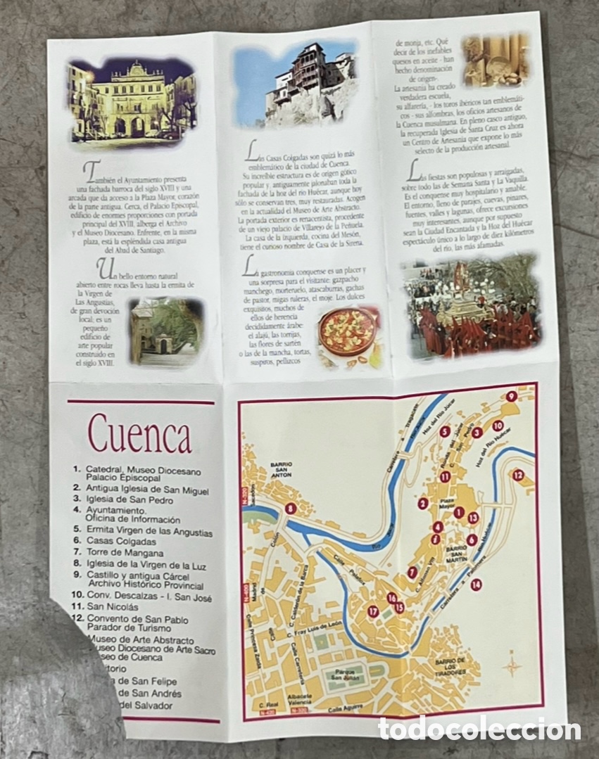 Mapas contempor&aacute;neos: Mapa. Cuenca. Patrimonio de la Humanidad. Cuenca. - Foto 3