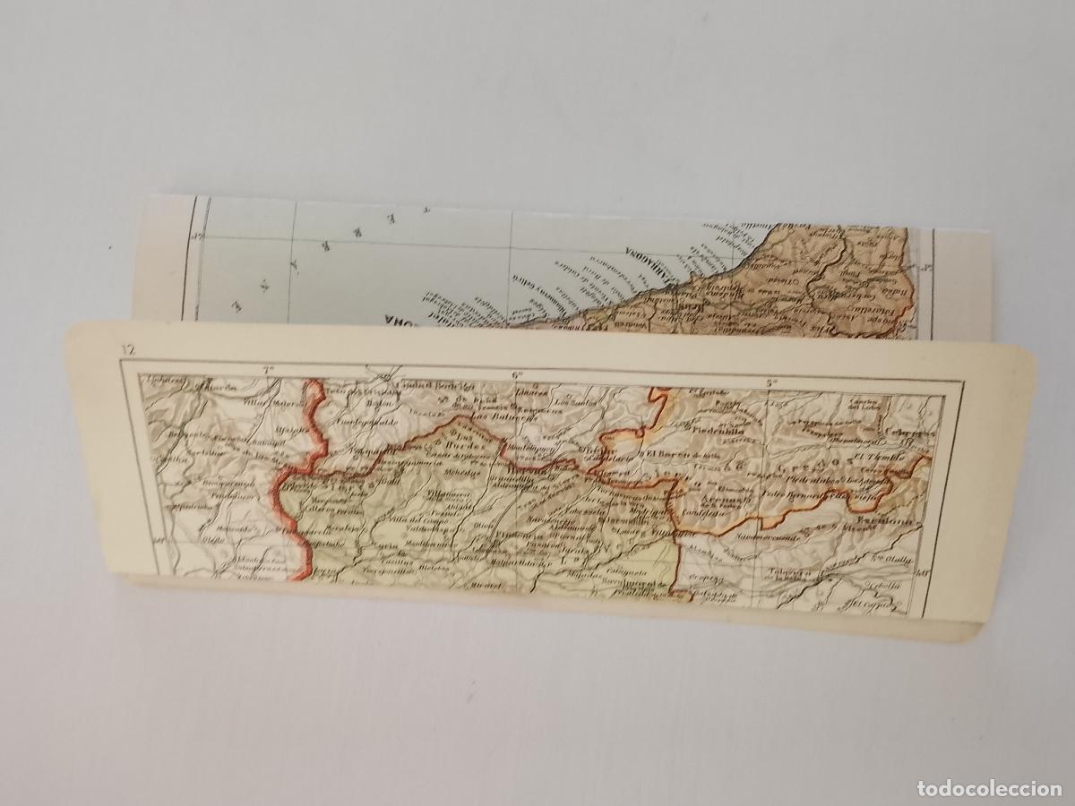 Mapas contempor&aacute;neos: 30 X 24,5 CM MAPA PLEGADO A DOS CARAS - EXTREMADURA CATALU&Ntilde;A ALGODONERA METALURGICA CORCHO PAPEL