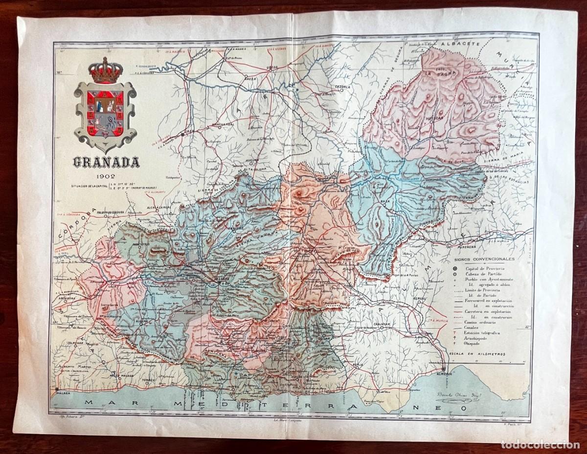 Mapas contempor&aacute;neos: MAPA DE LA PROVINCIA DE NAVARRA 1902, PROCEDENTE DEL ATLAS GEOGRAFICO IBERO-AMERICANO, ESPA&Ntilde;A Y PO