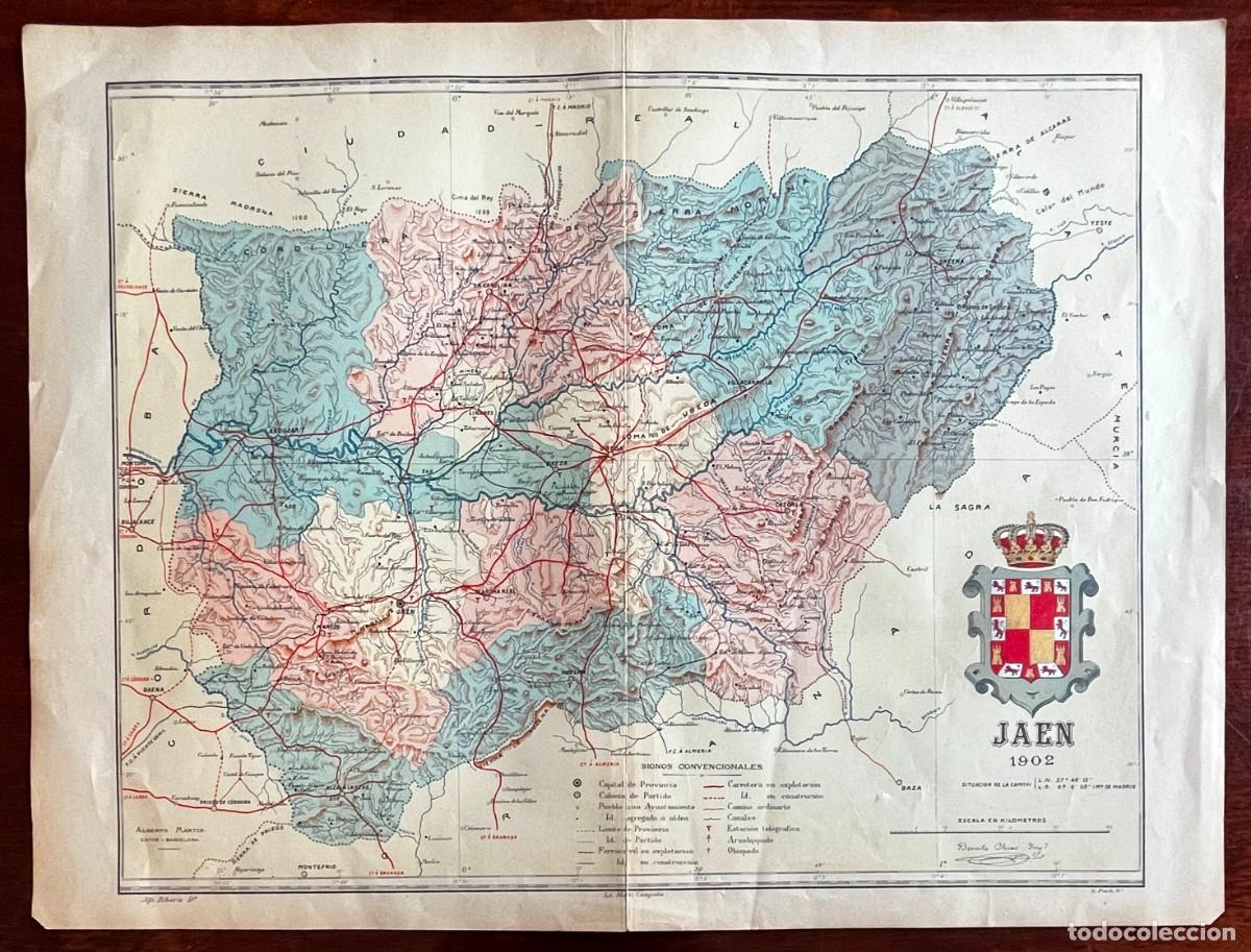 Contemporary maps: MAPA DE LA PROVINCIA DE JAEN 1902, PROCEDENTE DEL ATLAS GEOGRAFICO IBERO-AMERICANO, ESPA&Ntilde;A