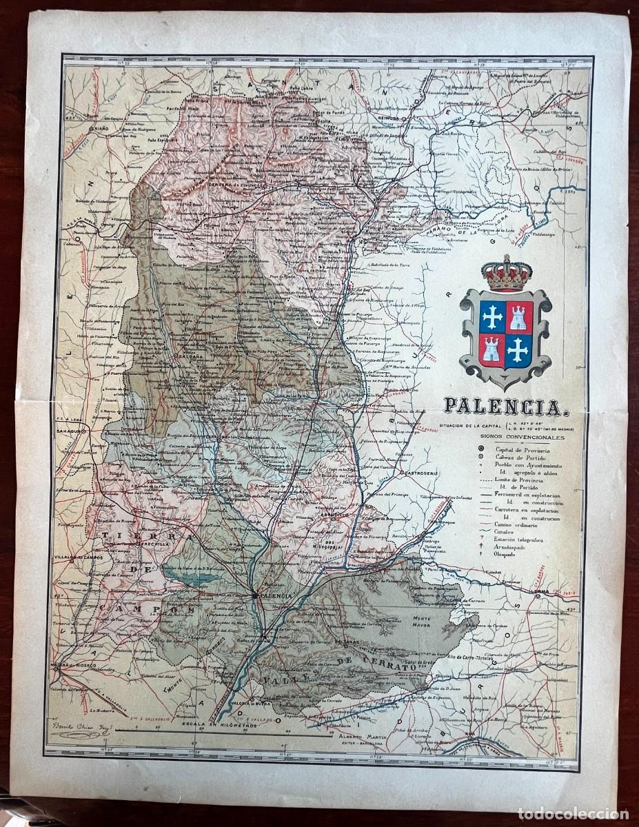Contemporary maps: MAPA DE LA PROVINCIA DE PALENCIA, A&Ntilde;OS 20, PROCEDENTE DEL ATLAS GEOGRAFICO IBERO-AMERICANO, ESPA&Ntilde;A Y