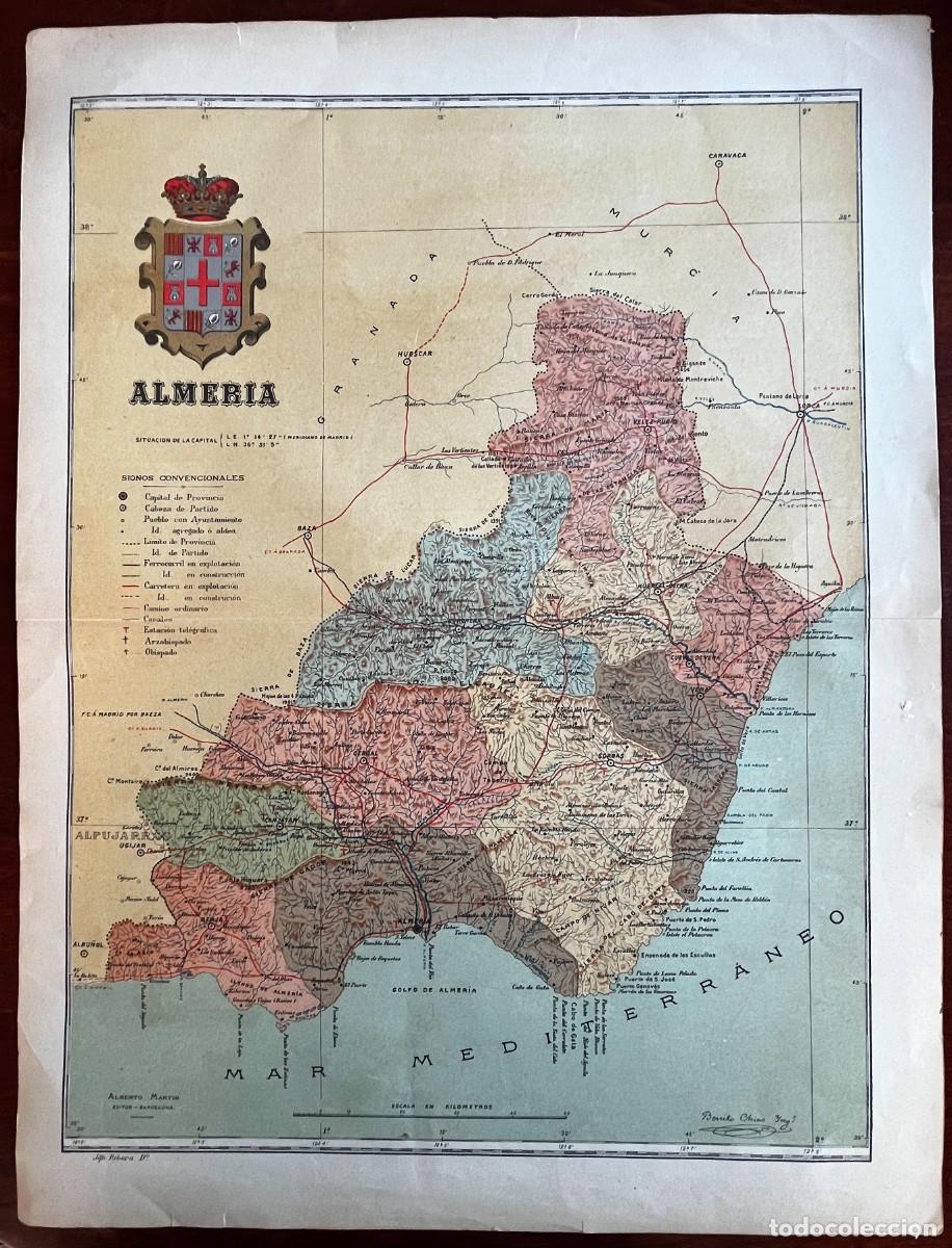 Contemporary maps: MAPA DE LA PROVINCIA DE ALMERIA, A&Ntilde;OS 20, PROCEDENTE DEL ATLAS GEOGRAFICO IBERO-AMERICANO, ESPA&Ntilde;A Y
