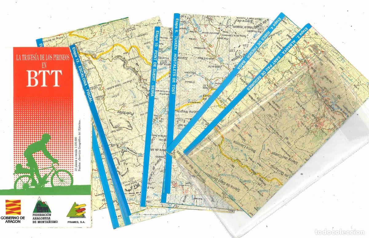 Mapas contempor&aacute;neos: La traves&iacute;a de los Pirineos en BTT. Planos del recorrido
