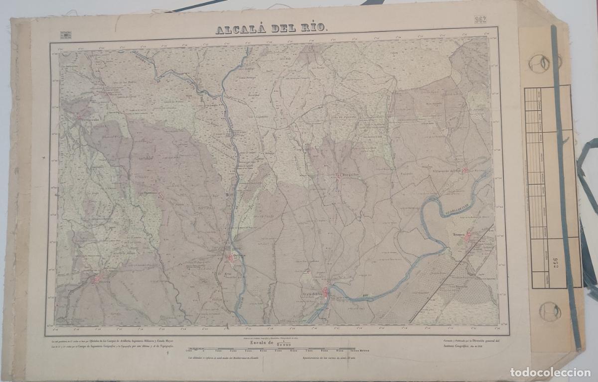Mapas contempor&aacute;neos: Mapa entelado. Alcal&aacute; del R&iacute;o.