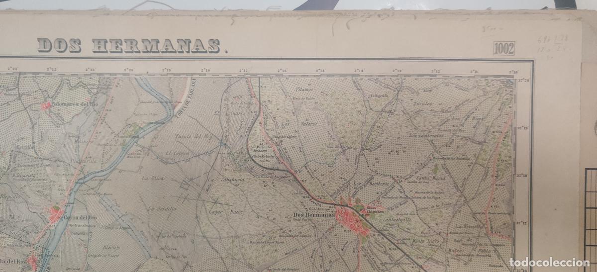 Mapas contempor&aacute;neos: Mapa entelado. Dos Hermanas. - Foto 3