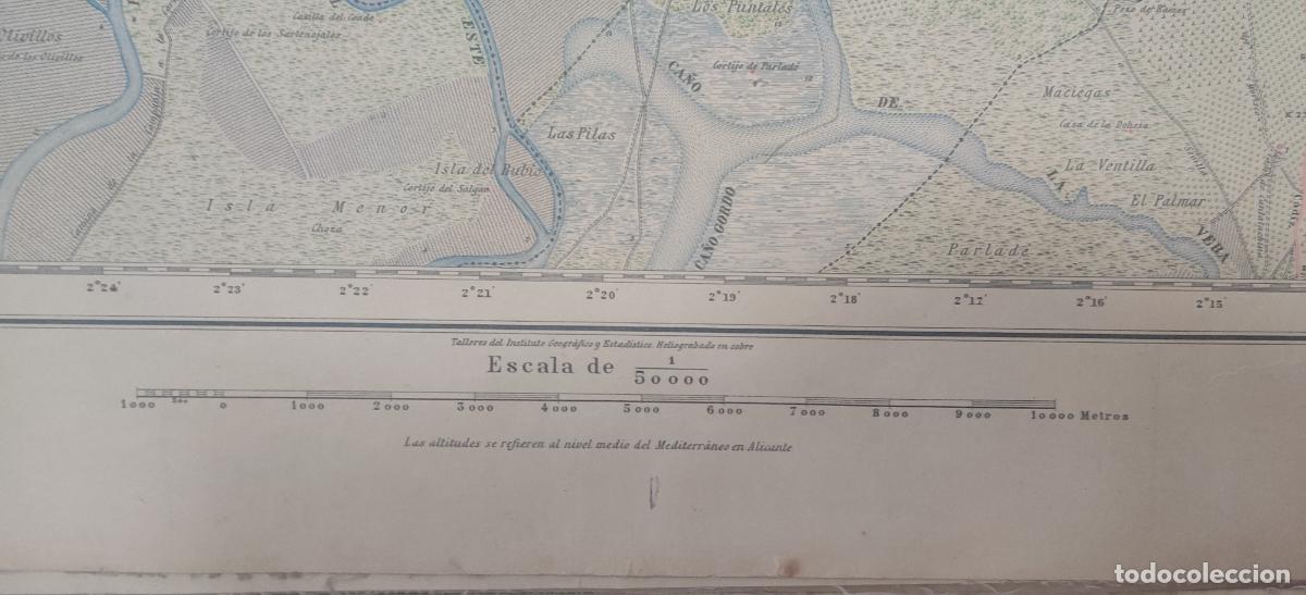 Mapas contempor&aacute;neos: Mapa entelado. Dos Hermanas. - Foto 4
