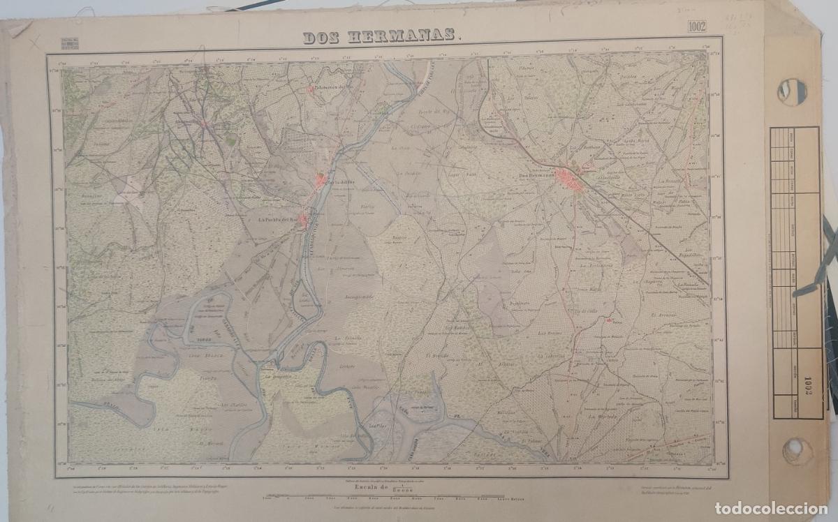 Mapas contempor&aacute;neos: Mapa entelado. Dos Hermanas. - Foto 6