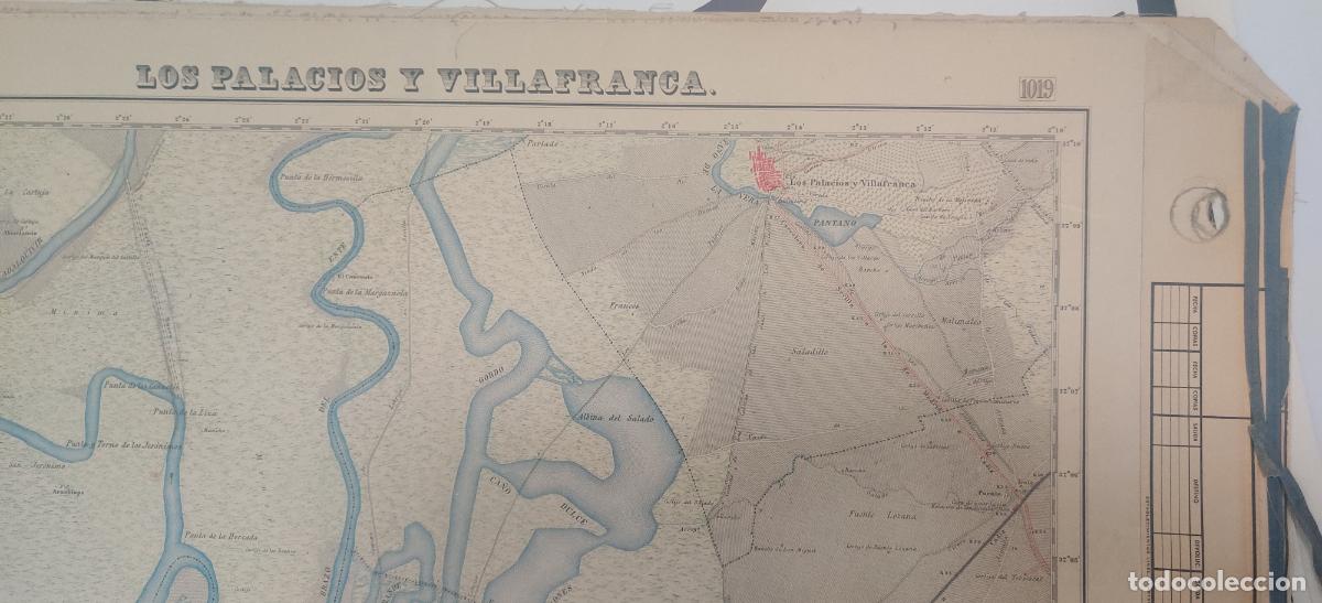 Mapas contempor&aacute;neos: Mapa entelado. Los Palacios y Villafranca