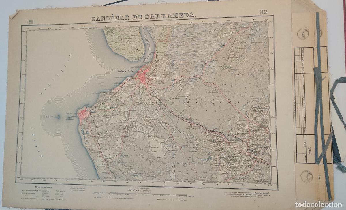 Mapas contempor&aacute;neos: Mapa entelado. Sanlucar de Barrameda
