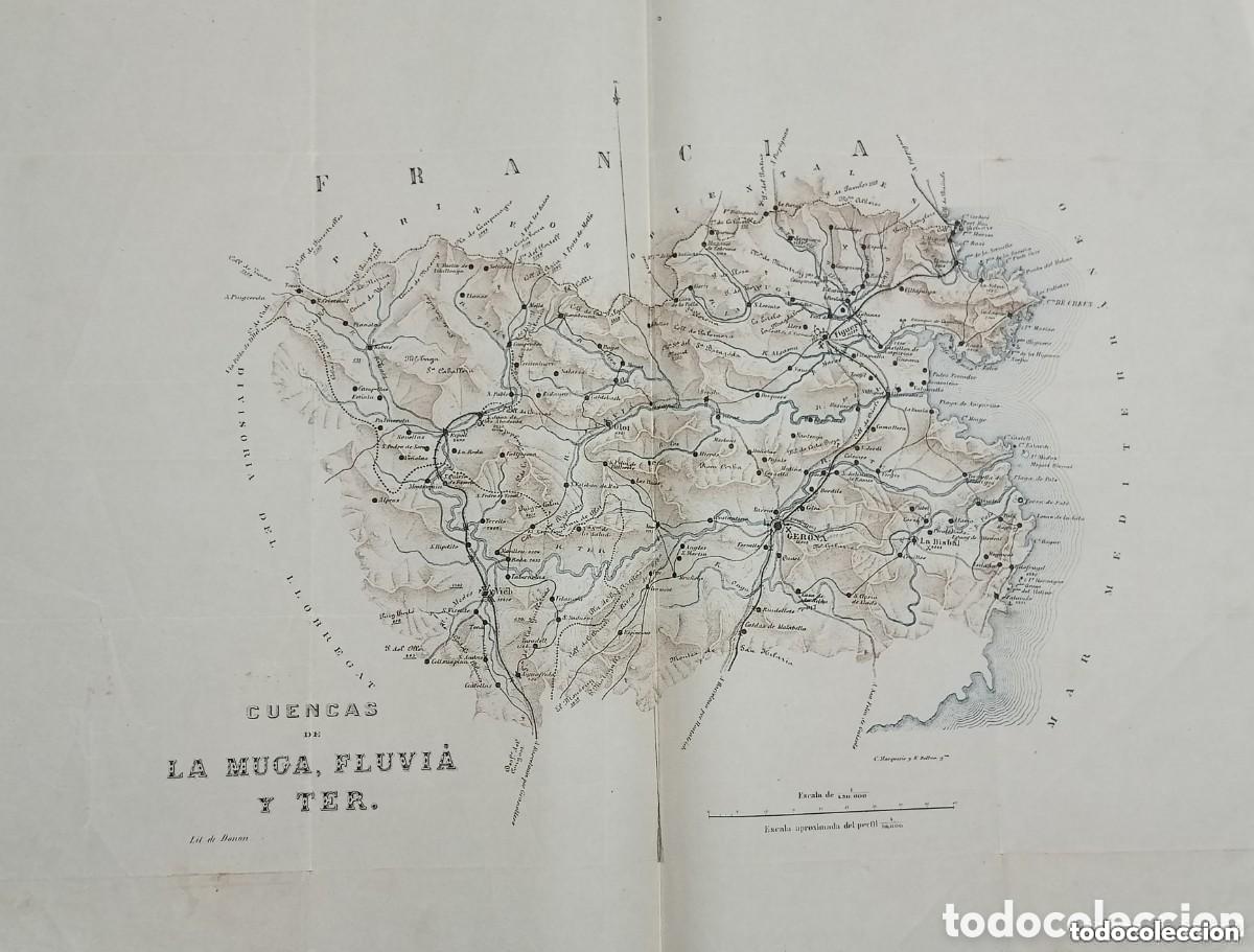 Mapas contempor&aacute;neos: &Uacute;NICO - CUENCAS DE LA MUGA, FLUVI&Aacute; Y TER. LITOGRAF&Iacute;A DE DONON