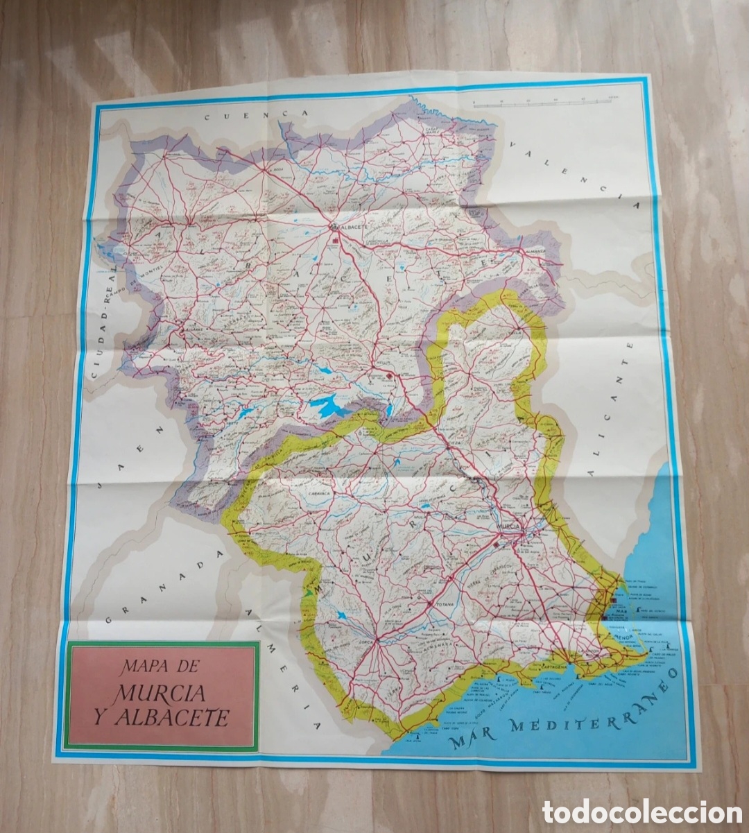 Mapas contempor&aacute;neos: Mapa de Murcia y Albacete