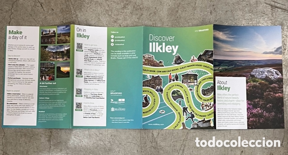 Mapas contempor&aacute;neos: Mapa. Discover ILKLEY. UK. - Foto 4