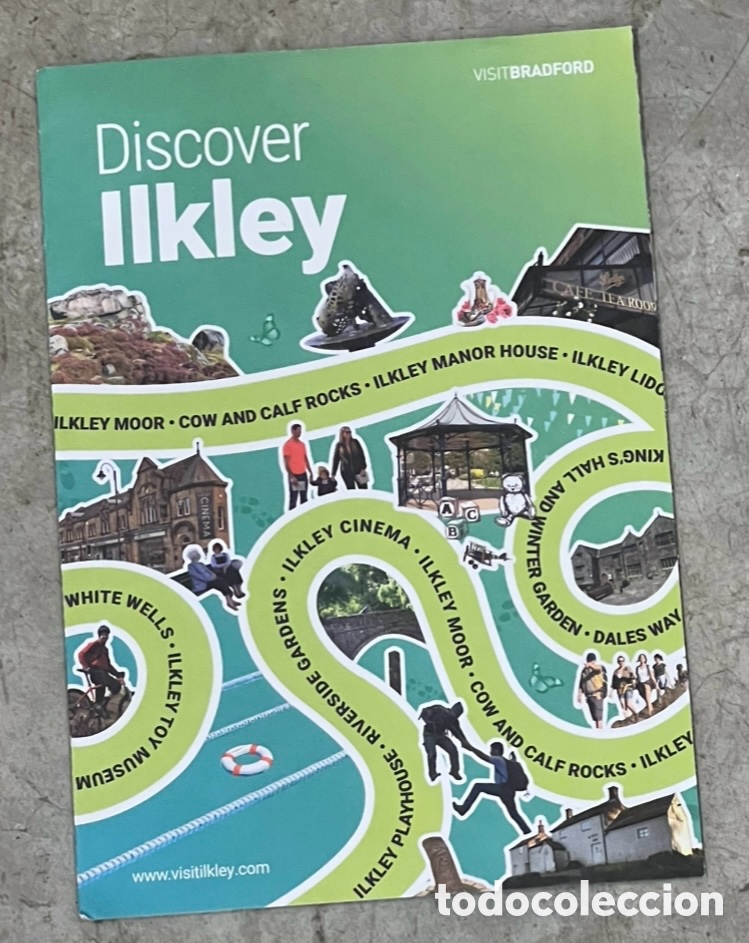 Mapas contempor&aacute;neos: Mapa. Discover ILKLEY. UK.