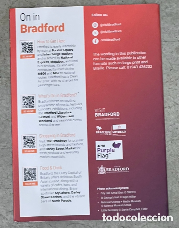 Mapas contempor&aacute;neos: Mapa. Discover BRADFORD. UK. - Foto 2