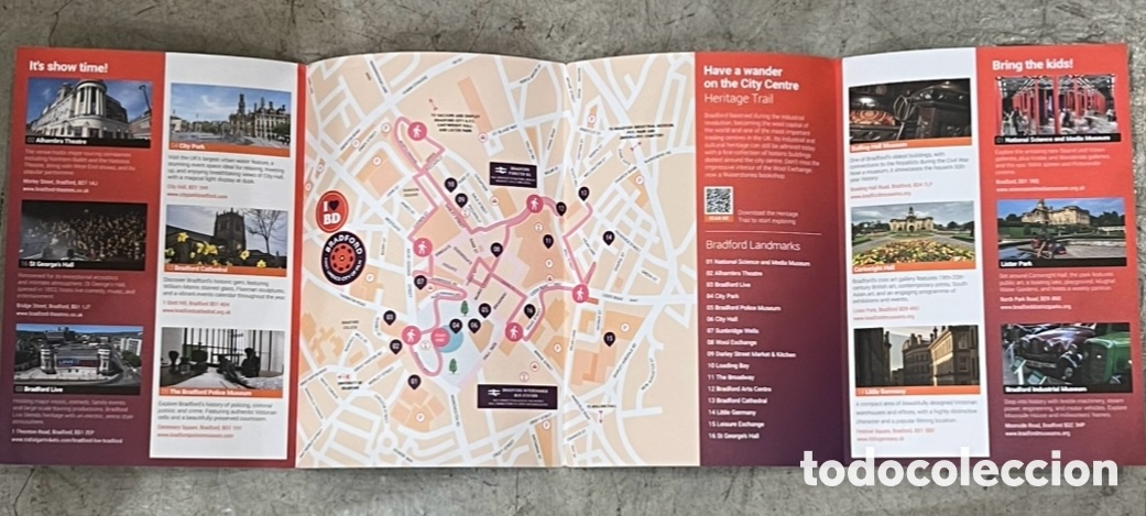 Mapas contempor&aacute;neos: Mapa. Discover BRADFORD. UK. - Foto 3