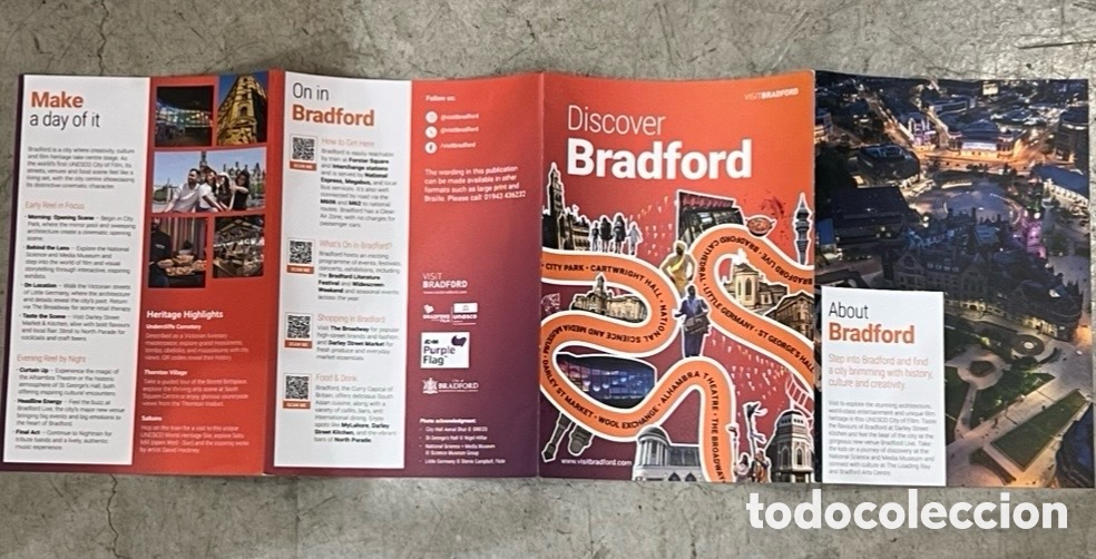 Mapas contempor&aacute;neos: Mapa. Discover BRADFORD. UK. - Foto 4