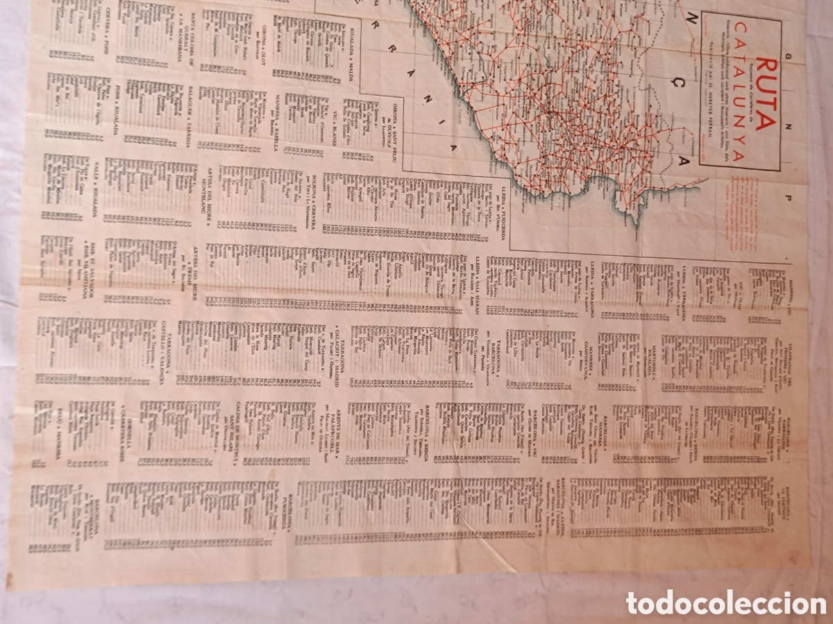 Mapas contempor&aacute;neos: Mapa de Catalunya de tela satinada - Foto 2