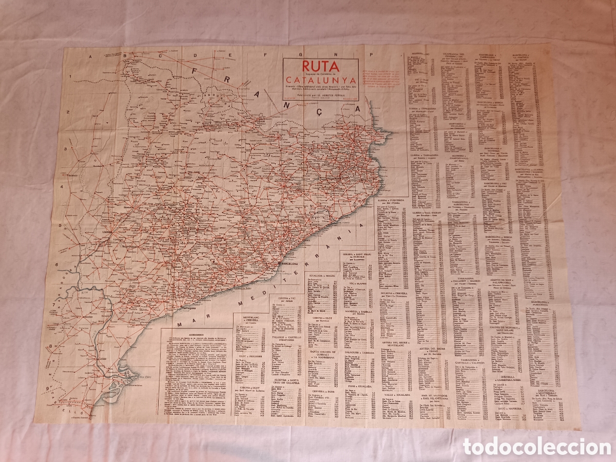 Mapas contempor&aacute;neos: Mapa de Catalunya de tela satinada - Foto 3