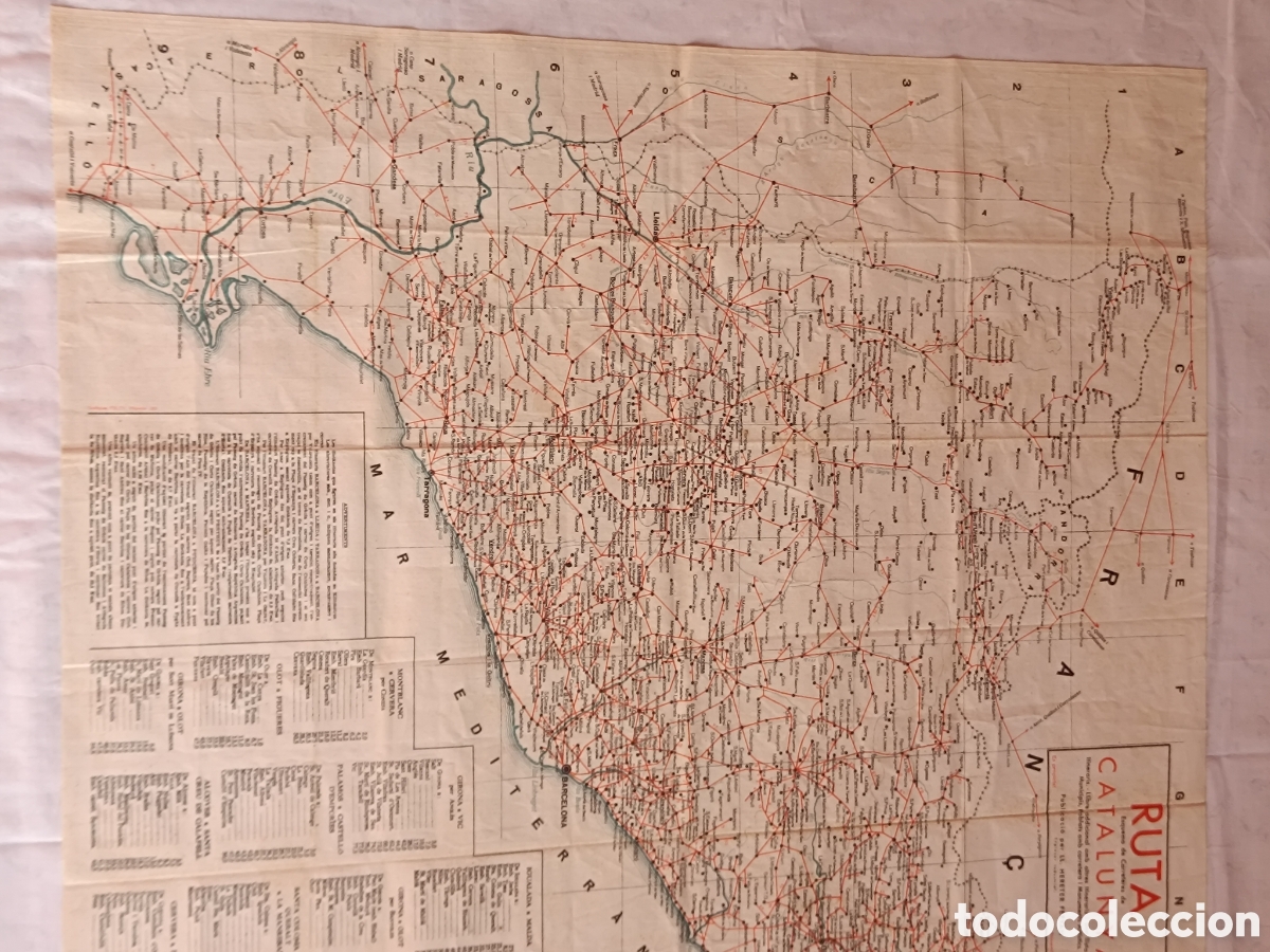 Mapas contempor&aacute;neos: Mapa de Catalunya de tela satinada - Foto 5