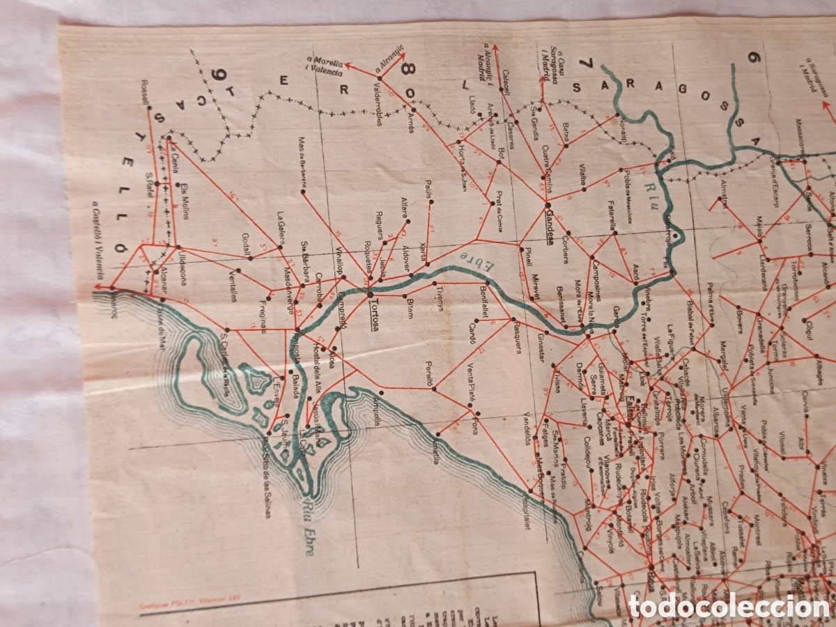 Mapas contempor&aacute;neos: Mapa de Catalunya de tela satinada - Foto 8
