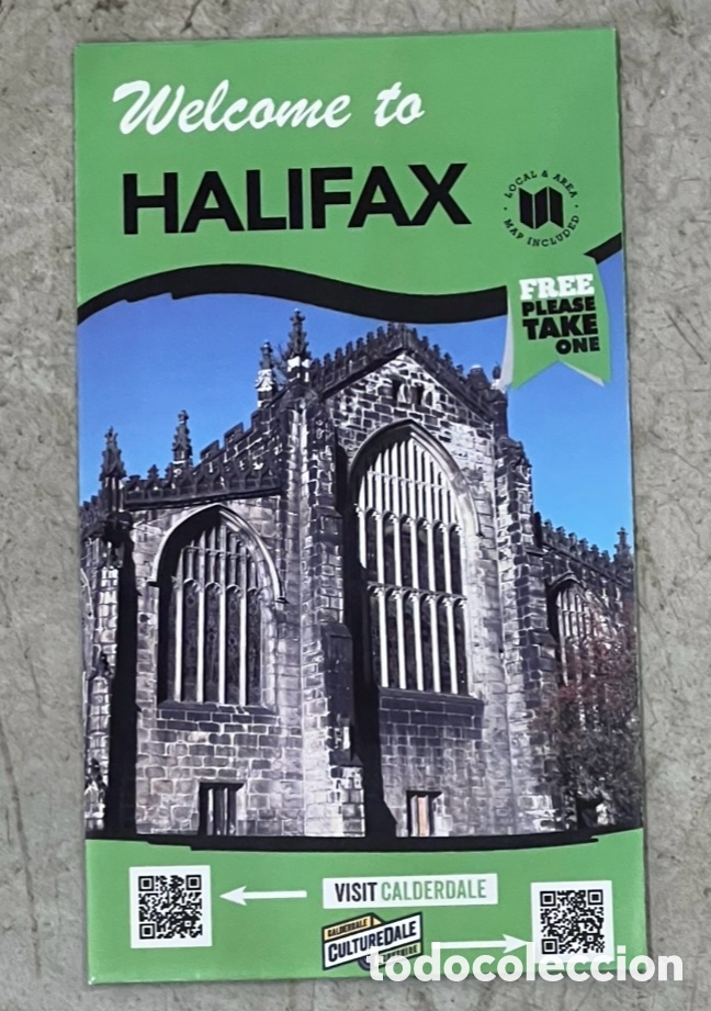 Mapas contempor&aacute;neos: Mapa. Welcome to HALIFAX. UK. 2024.