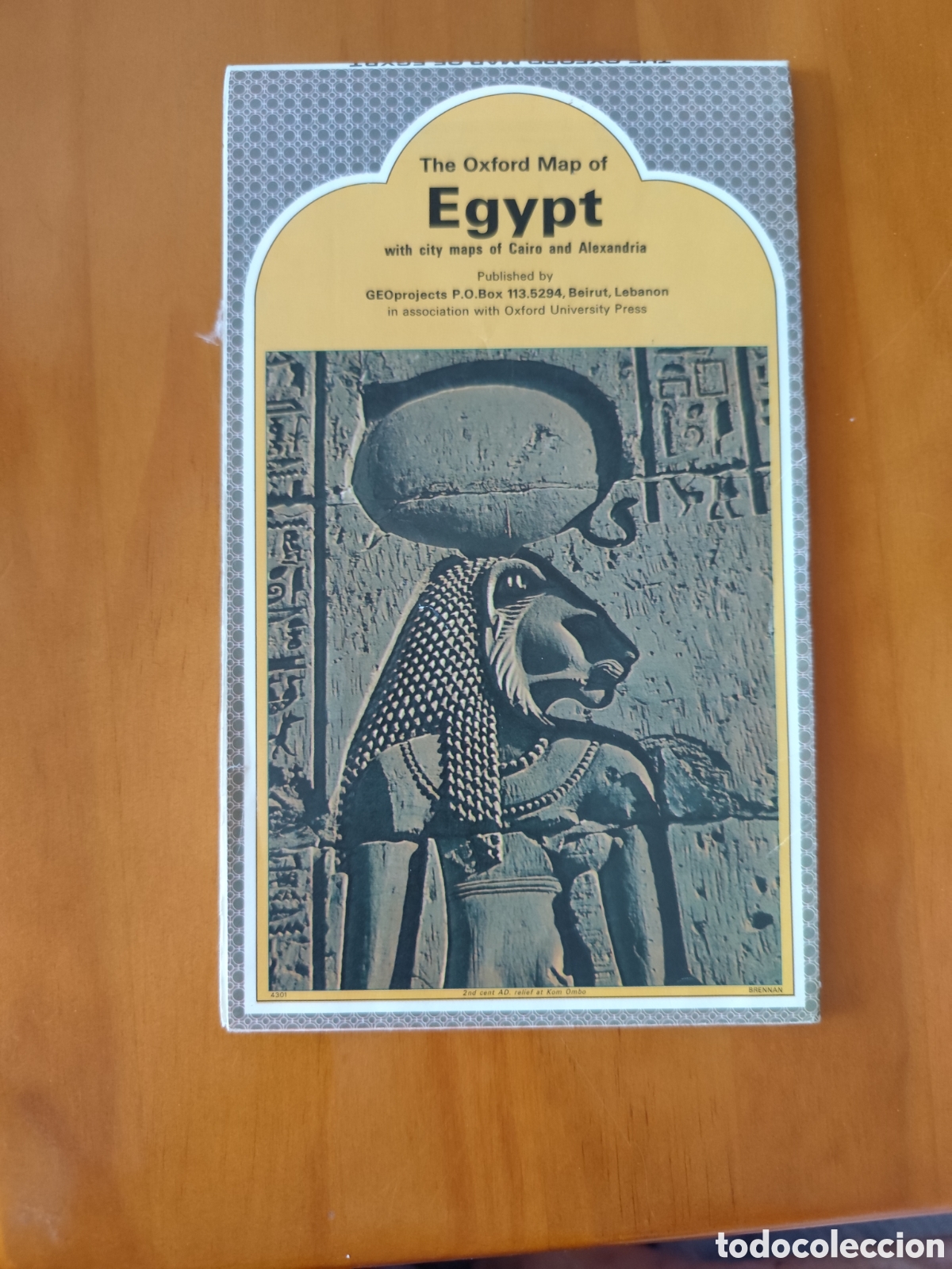 Mapas contempor&aacute;neos: edici&oacute;n de 1981 del Oxford Map of Egypt, publicado por GEOprojects en asociaci&oacute;n con Oxford Univ.
