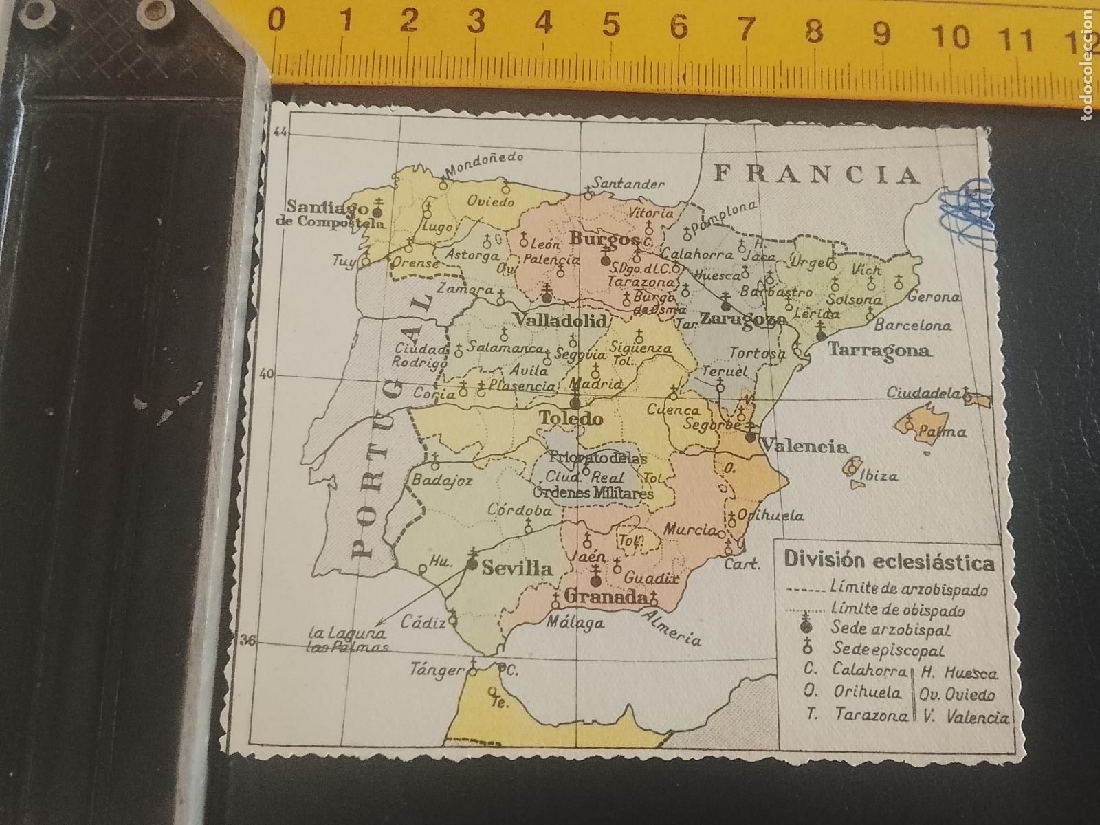 Mapas contempor&aacute;neos: plano mapa espa&ntilde;a DIVISION ECLESIASTICA
