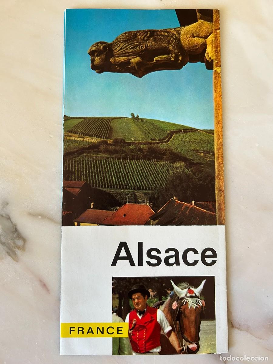 Mapas contempor&aacute;neos: ALSACE FRANCE - PLAN TOURISTIQUE VINTAGE